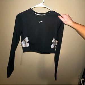 Size medium Nike long sleeve cropped athletic top, limited edition